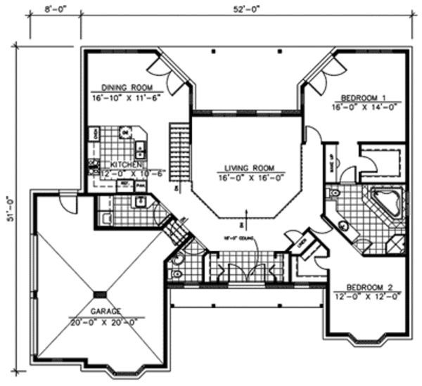 Farmhouse Floor Plan - Main Floor Plan #138-293