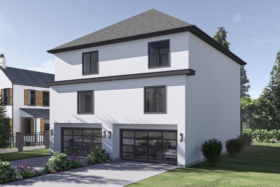 Exterior - Rear Elevation 1 for Cottage House Plan #455-348 - 4 bed, 4.5 bath