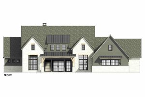 Exterior - Front Elevation 5 for European House Plan #1096-45 - 4 bed, 4.5 bath