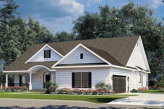 Exterior - Other Elevation for Traditional House Plan #17-1086 - 4 bed, 2 bath