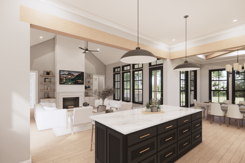 Home Plan - Interior - Kitchen 1 for Farmhouse House Plan #1074-81 - 4 bed, 3.5 bath
