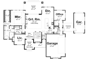 Mediterranean Style House Plan - 4 Beds 3.5 Baths 3346 Sq/Ft Plan #455-394 