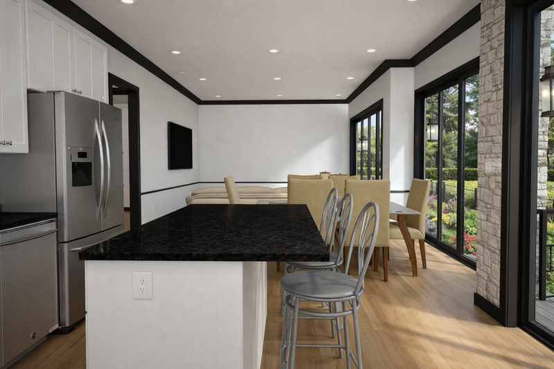 House Blueprint - Interior - Kitchen 2 for Barndominium House Plan #1060-482 - 2 bed, 1.5 bath
