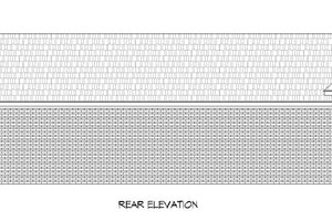 Exterior - Rear Elevation for Southern House Plan #932-849 - 1 bed, 1 bath