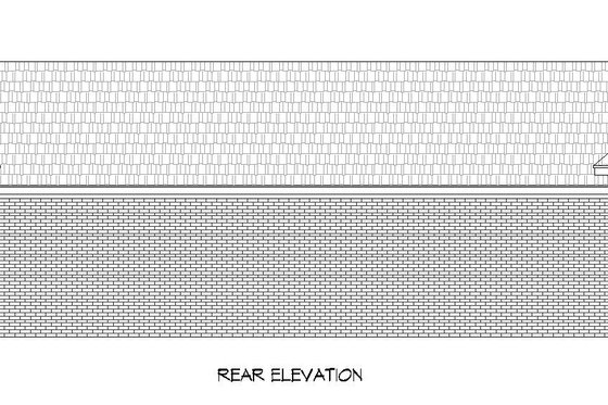 Exterior - Rear Elevation for Southern House Plan #932-849 - 1 bed, 1 bath