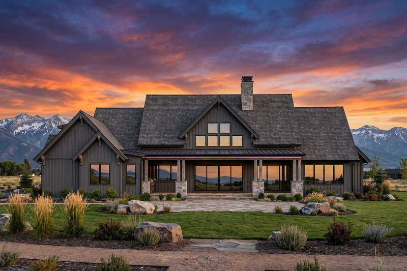 Architectural House Design - Exterior - Rear Elevation 1 for Country House Plan #1096-212 - 4 bed, 5 bath