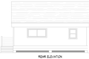 Exterior - Rear Elevation for Modern House Plan #932-343 - 1 bed, 1 bath