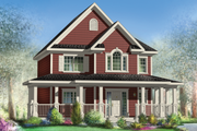 Country Style House Plan - 3 Beds 1 Baths 1664 Sq/Ft Plan #25-4417 