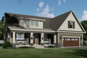 Traditional Exterior - Front Elevation Plan #51-1206