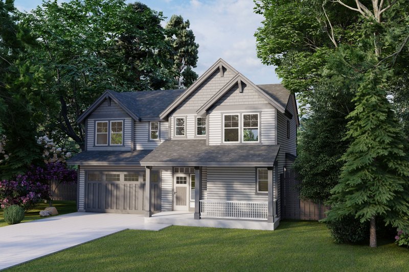 Dream House Plan - Craftsman Exterior - Front Elevation Plan #53-778