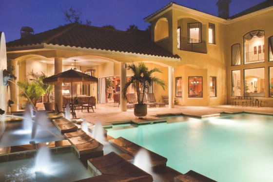 Photo 6 for Mediterranean House Plan #135-202 - 6 bed, 5 bath