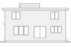 Exterior - Rear Elevation for Contemporary House Plan #51-580 - 5 bed, 4.5 bath