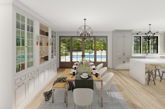 Interior - Dining Room for Southern House Plan #1094-7 - 3 bed, 2 bath