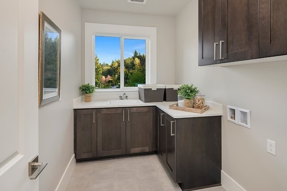 Interior - Laundry for Contemporary House Plan #1066-125 - 5 bed, 4.5 bath