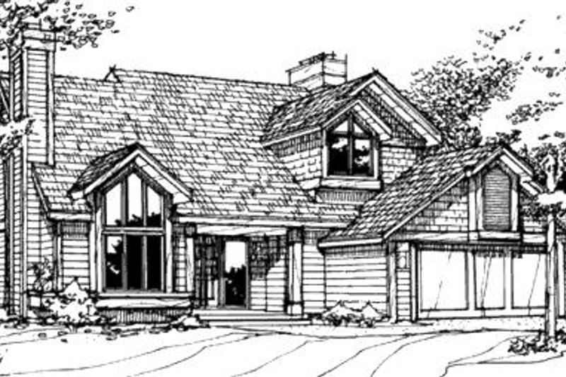 Architectural House Design - Exterior - Front Elevation Plan #320-476