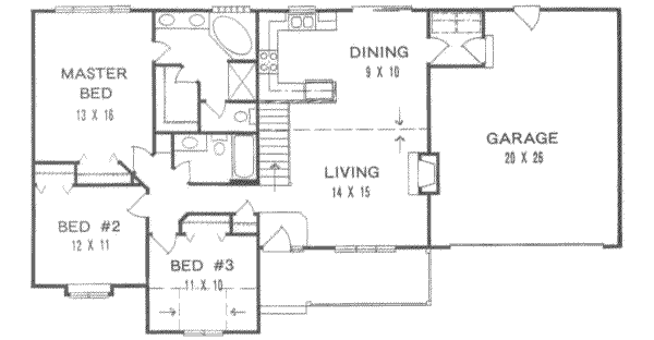Traditional Floor Plan - Main Floor Plan #58-130