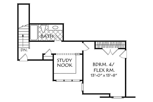 House Plan Design - Country Floor Plan - Upper Floor Plan #927-17