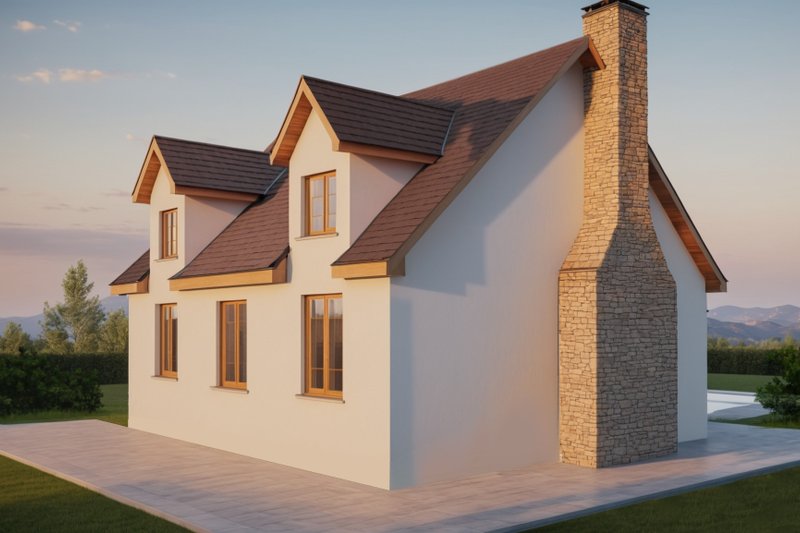 Dream House Plan - Exterior - Other Elevation for Tudor House Plan #542-7 - 2 bed, 1 bath