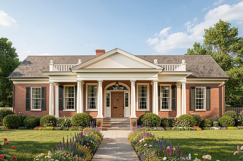 Dream House Plan - Exterior - Front Elevation 2 for Classical House Plan #137-331 - 3 bed, 2 bath