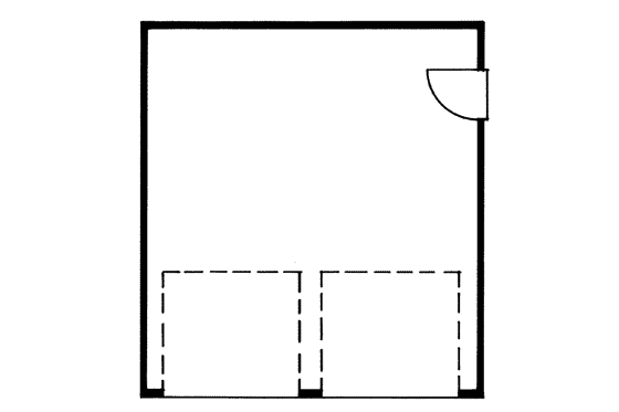 Floor Plan - Main Floor for Traditional House Plan #47-493, 0 bath