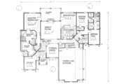 European Style House Plan - 3 Beds 2.5 Baths 2639 Sq/Ft Plan #310-379 