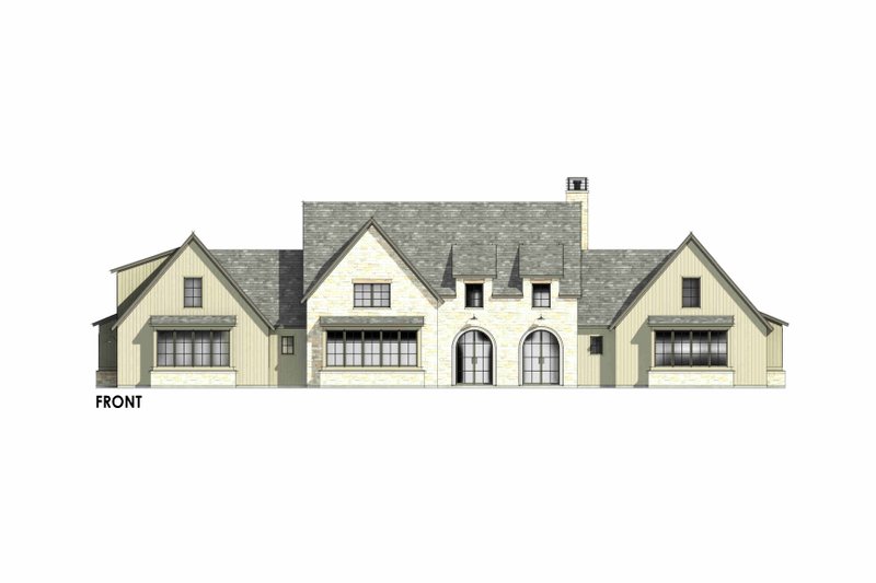 Architectural House Design - Exterior - Front Elevation 7 for Tudor House Plan #1096-19 - 4 bed, 4.5 bath
