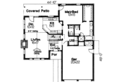 Traditional Style House Plan - 3 Beds 2.5 Baths 1583 Sq/Ft Plan #310-152 