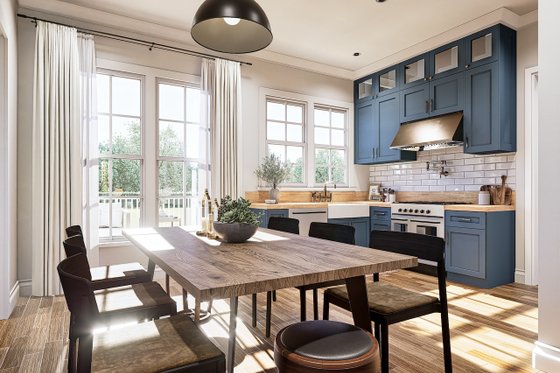 Interior - Dining Room 1 for Traditional House Plan #54-629 - 3 bed, 2 bath