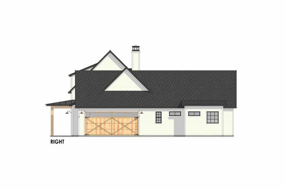 Exterior - Other Elevation 1 for Farmhouse House Plan #1096-96 - 3 bed, 2 bath