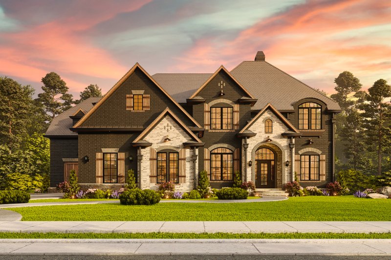 House Plan Design - Exterior - Front Elevation 3 for Craftsman House Plan #54-726 - 5 bed, 3 bath