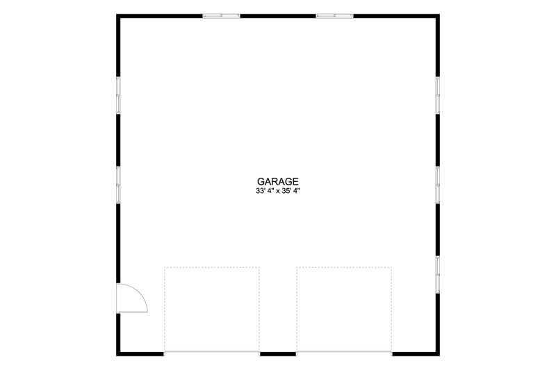 Architectural House Design - Floor Plan - Main Floor for Traditional House Plan #1060-130, 0 bath