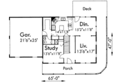 Country Style House Plan - 4 Beds 2 Baths 2032 Sq/Ft Plan #303-353 
