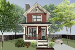 Dream House Plan - Craftsman Exterior - Front Elevation Plan #79-278