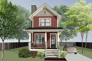 Craftsman Exterior - Front Elevation Plan #79-278