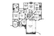 European Style House Plan - 4 Beds 3.5 Baths 2818 Sq/Ft Plan #310-875 