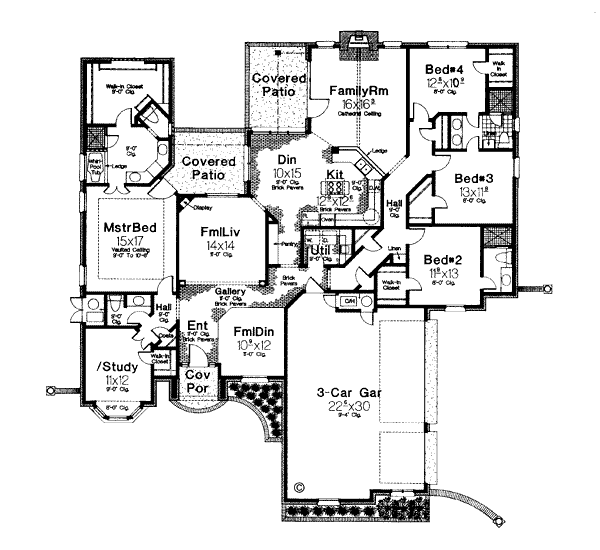European Floor Plan - Main Floor Plan #310-875