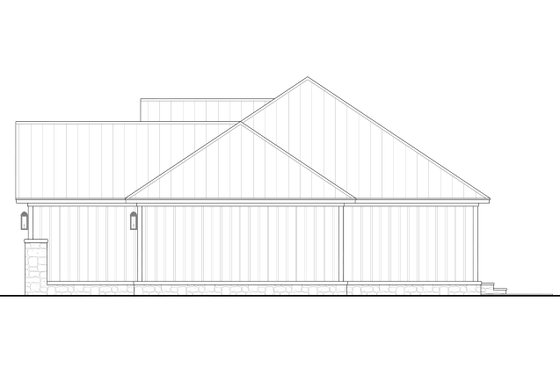 Exterior - Other Elevation 1 for Ranch House Plan #430-297 - 3 bed, 2 bath
