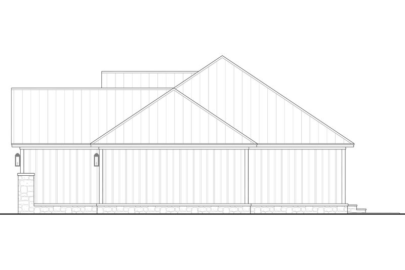 Architectural House Design - Exterior - Other Elevation 1 for Ranch House Plan #430-297 - 3 bed, 2 bath