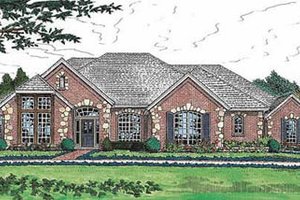 European Exterior - Front Elevation Plan #310-559