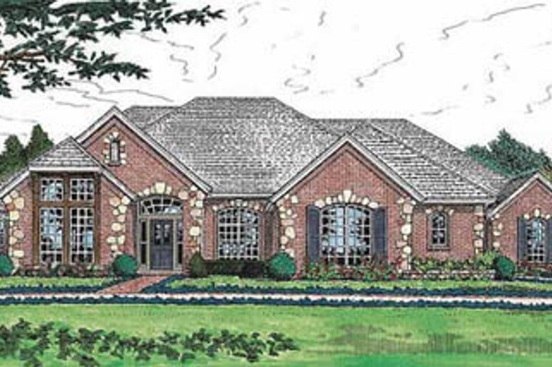 House Plan Design - European Exterior - Front Elevation Plan #310-559