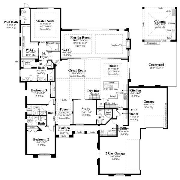 Contemporary Floor Plan - Main Floor Plan #930-476