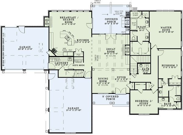 Home Plan - Country Floor Plan - Main Floor Plan #17-3341