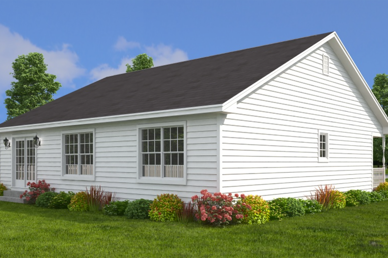 Home Plan - Exterior - Other Elevation 4 for Ranch House Plan #1082-1 - 3 bed, 2 bath