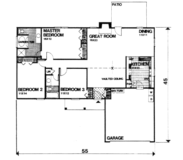 Dream House Plan - Traditional Floor Plan - Main Floor Plan #30-141