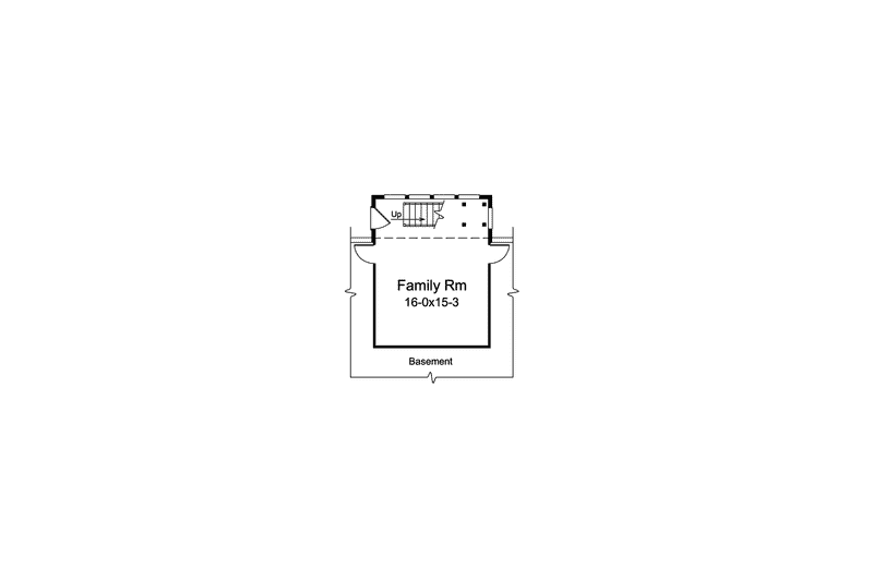 Home Plan - Floor Plan - Lower Floor for Ranch House Plan #57-615 - 3 bed, 2 bath