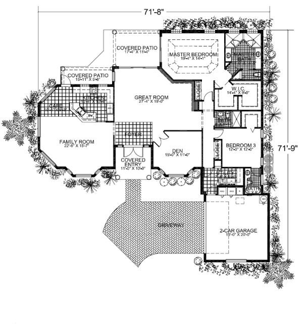 Modern Floor Plan - Main Floor Plan #420-207