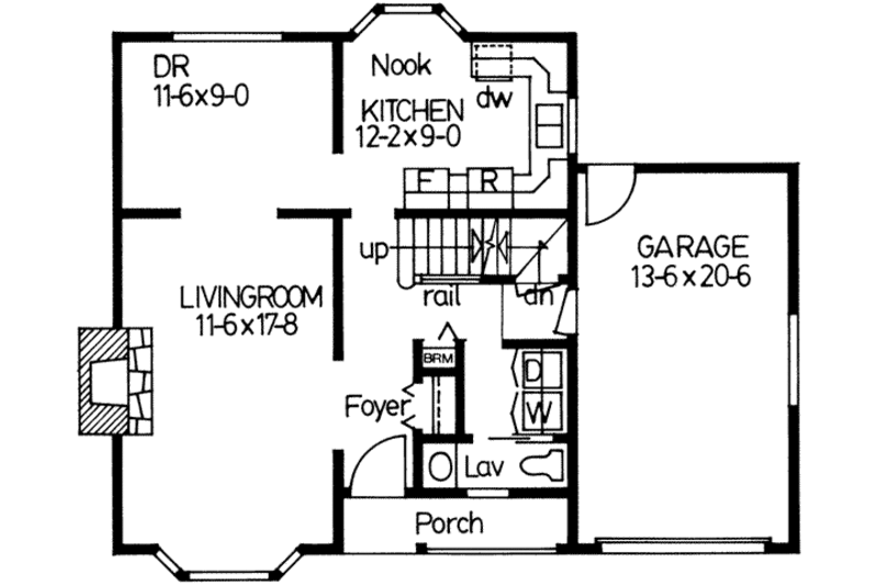 Colonial Style House Plan 3 Beds 2 5 Baths 1206 Sq Ft Plan 126 116   W800x533 