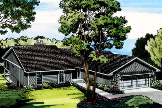 Exterior - Front Elevation for Traditional House Plan #312-177 - 3 bed, 2.5 bath