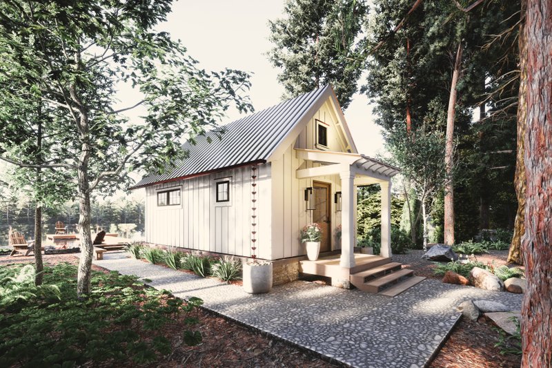 Architectural House Design - Farmhouse Exterior - Front Elevation Plan #1094-11