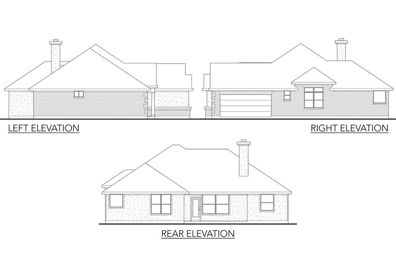 Dream House Plan - Exterior - Other Elevation for Traditional House Plan #80-111 - 3 bed, 2 bath
